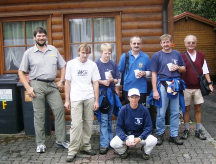 Gruppenfoto von Marathonis bei der 5. K+L bei der Freizeitanlage Echsenbach