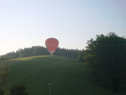 Morgenstart eines Ballon in Gallspach