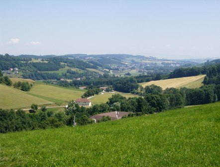 Ausblick in die Umgebung von der Anhhe bei Mitterndorf