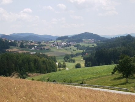 Panoramablick in die Gegend rund um Gutau