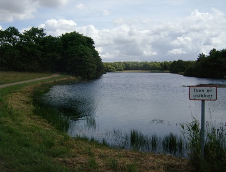 Romantischer Teich im Sport- und Erholungsgebiet von Vojens