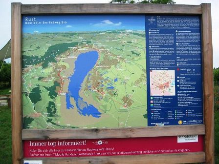 Infotafel von Rust am Neusiedler See