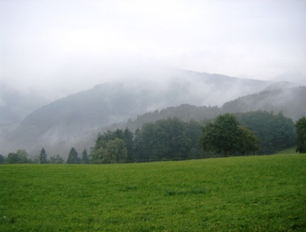 ...und die wunderschne Bergwelt im Nebel
