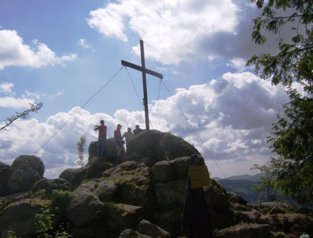 Das Gipfelkreuz am Wolfsberg...