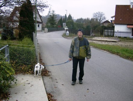 Walter mit seinem Hund