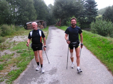 Gemeinsam mit Werner Geishofer und Gerhard Reuter geht Helmut den Samstag-Marathon an