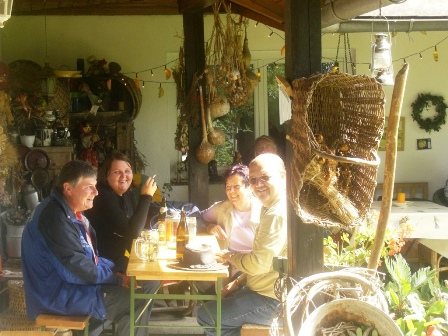 Die Wanderer sind bester Laune