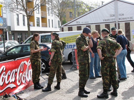 Das niederländische Militär hat seine Strecke auch schon bewältigt