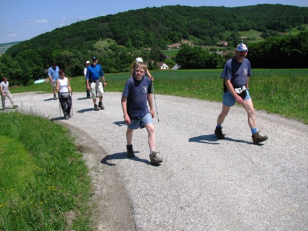 Auf einer leichten Steigung Richtung Weinzettl