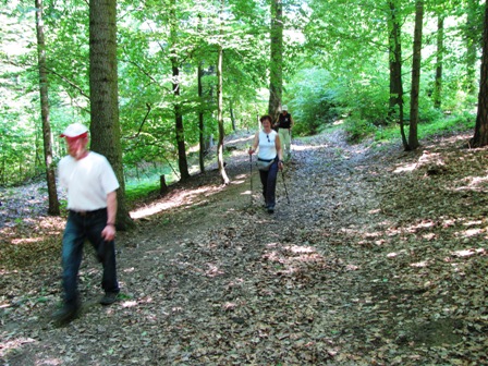 Und Monika ist immer noch flott unterwegs