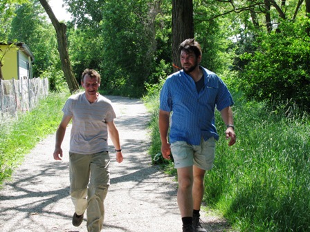 Helmut und Martin auf den letzten Metern Richtung Ziel...