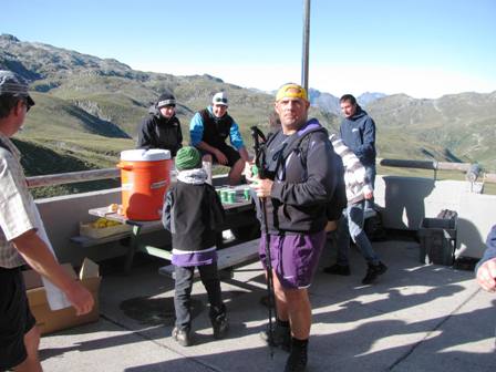 Thomas Steinacher auf der Heilbronner Hütte in 2.320 m Seehöhe bei der 2.K+L