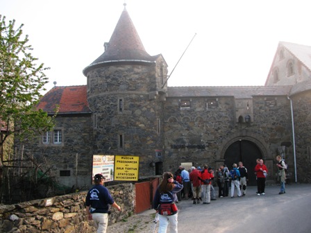 Die 1. Kontrolle bei der Zamek (Schloß) 'Czocha'