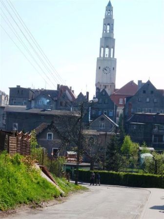 Eine Kirche in 'Gryfów Śląski'...