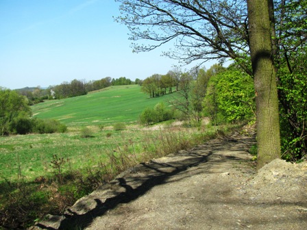 Blick auf die Hügel um die Stadt