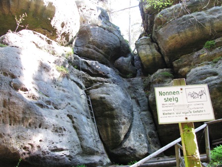 Blick auf den 'Nonnensteig'