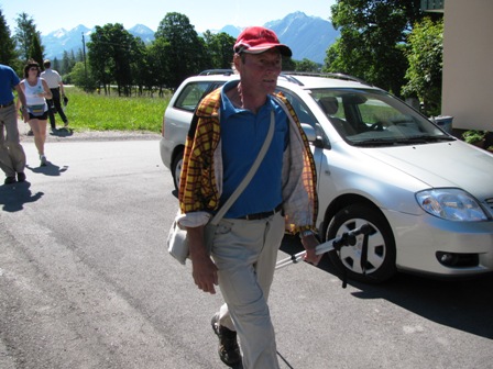 Auch Alois Schönbichler genießt diesen Marathon am Fuße des Dachstein
