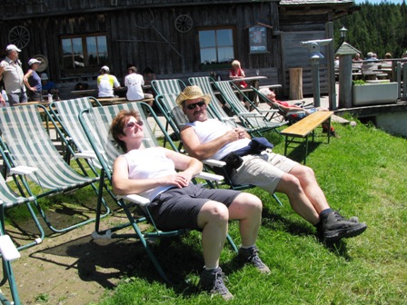 Die Quaxis genießen Sonne und den herrlichen Ausblick