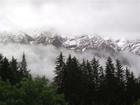 Die Berge sind angezuckert