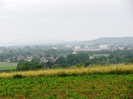 Fernblick auf Petzenkirchen von Warth aus