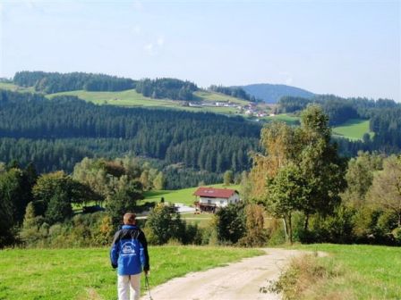 Genuvoller Ausblick bers Land