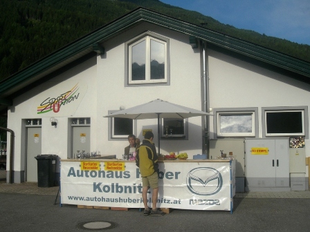 Am Start beim Sportplatz