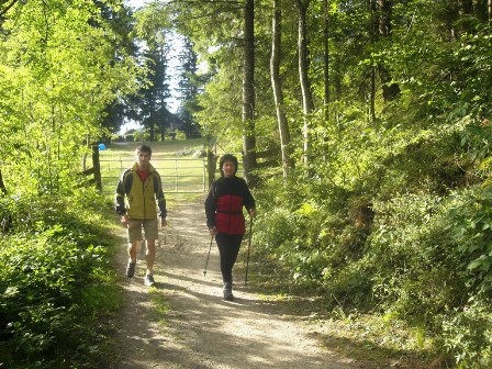Flott gehts bei wunderschönem Wetter los...