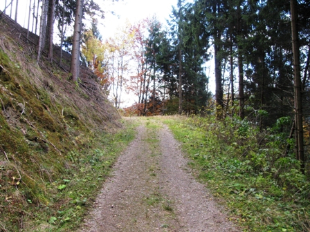 Ein schner Weg im Anstieg