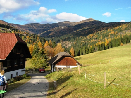 ...und der herrliche Blick zurck zu den Nockbergen