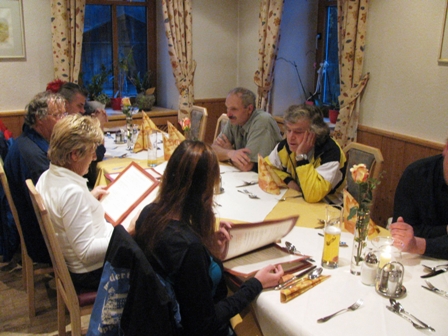 Abendessen im hervorragenden Gasthof Linder