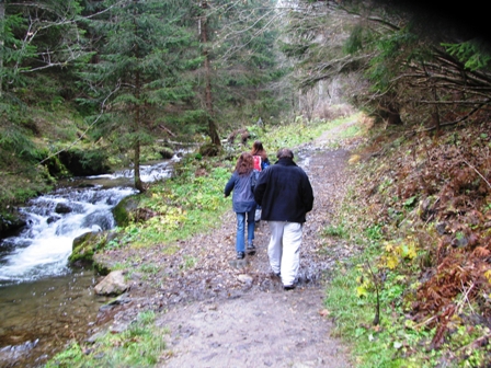 Der Weg durch die Gragger-Schlucht ist wunderschn und leicht zu begehen