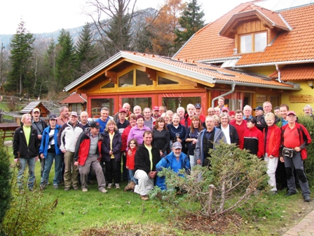 Abschlieendes Gruppenfoto der Busreisenden an diesem insgesamt traumhaft schnen Wochenende