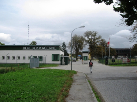 Das Ziel in der Benedek Kaserne ist erreicht