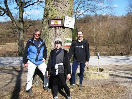 Helmut, Doris und Josef bei der Selbstkontrolle beim Goldenen Brndl