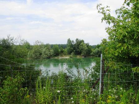 Schner trkis schimmernder Teich