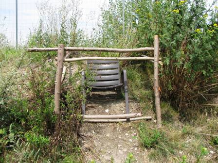 Der etwas andere Hochstand - offenbar die Weinviertler Variante