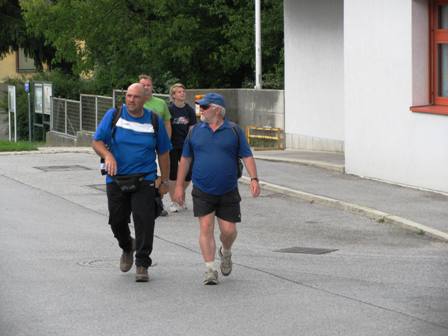 Thomas Steinacher und Fritz Peterka bilden die Nachhut