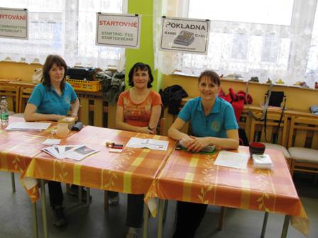 Kassa für Startgebühren und Unterkunft