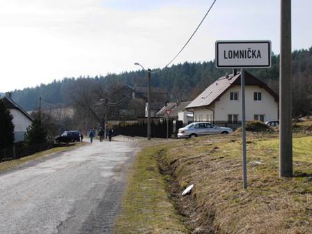 Der Weg durch Lomnička...