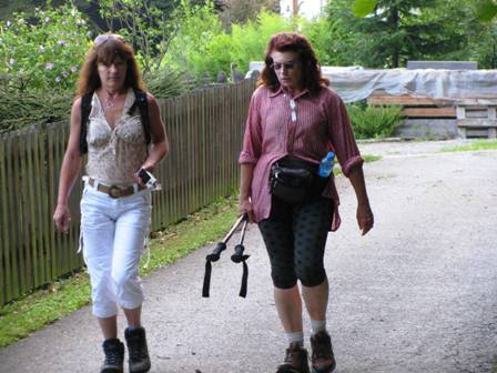 Sigi und Anne - die weibliche Komponente dieses Marsches