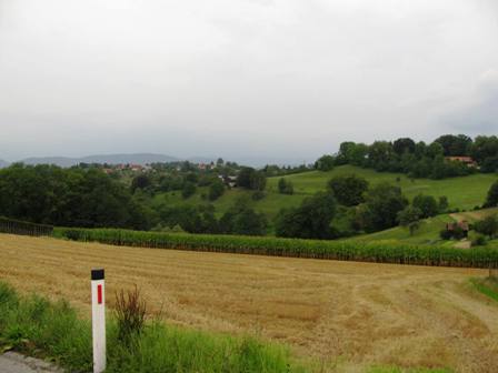Blick bers Land um Hart bei Graz