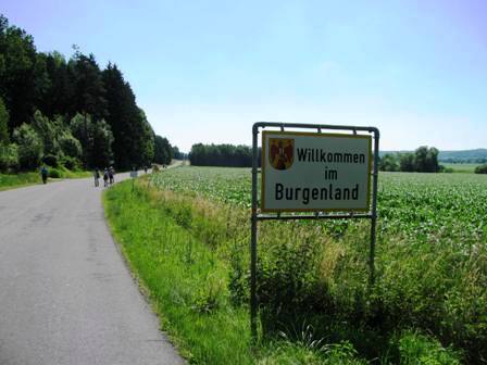 Grenzübertritt von der Steiermark zurück ins Burgenland