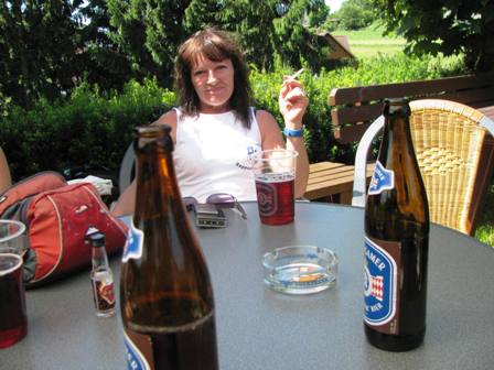 Sigi bevorzugt das Nikotinstangerl