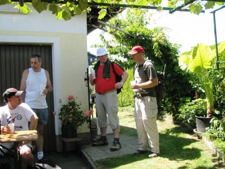 Gerhard Stöckl, Gerhard Koutny, Hermann Arnold und Mario Novosel an der K+L
