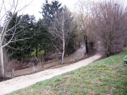 Blick zum Senningbach in Stockerau