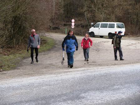 Werner, Zirberl, Silvia und Franz erreichen...