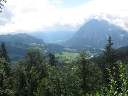 Talblick - und das Wetter bessert sich zusehends
