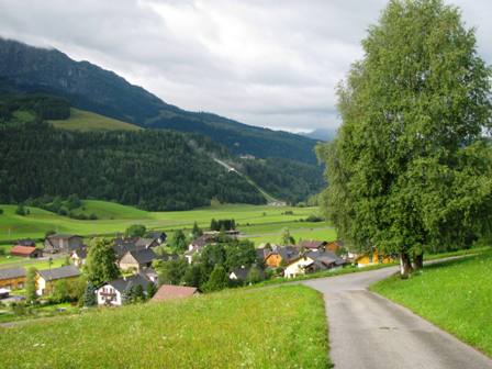 Blick ber Furth zur Schiflugschanze
