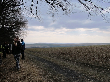 Blick übers Land um Horní Bříza