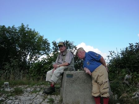 Alois Stger bei der Kontrolle auf der Wilhelmswarte